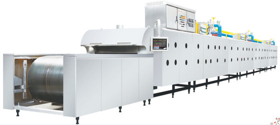 Gas Ketat 220V 3m / Bagian Steel Belt Bakery Tunnel Oven