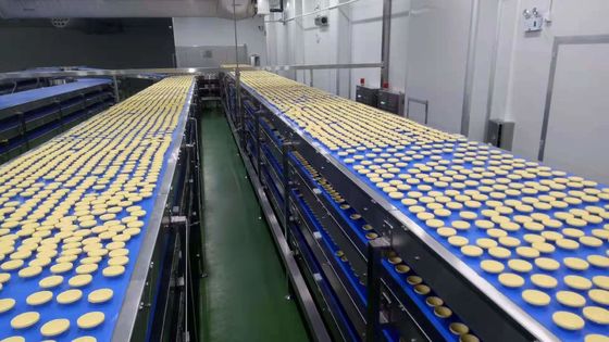Papercup Dispenser FDA Belt Conveyor Lini Produksi Kue Otomatis