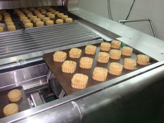 220V 500KG / H Lini Produksi Kue Bulan Otomatis